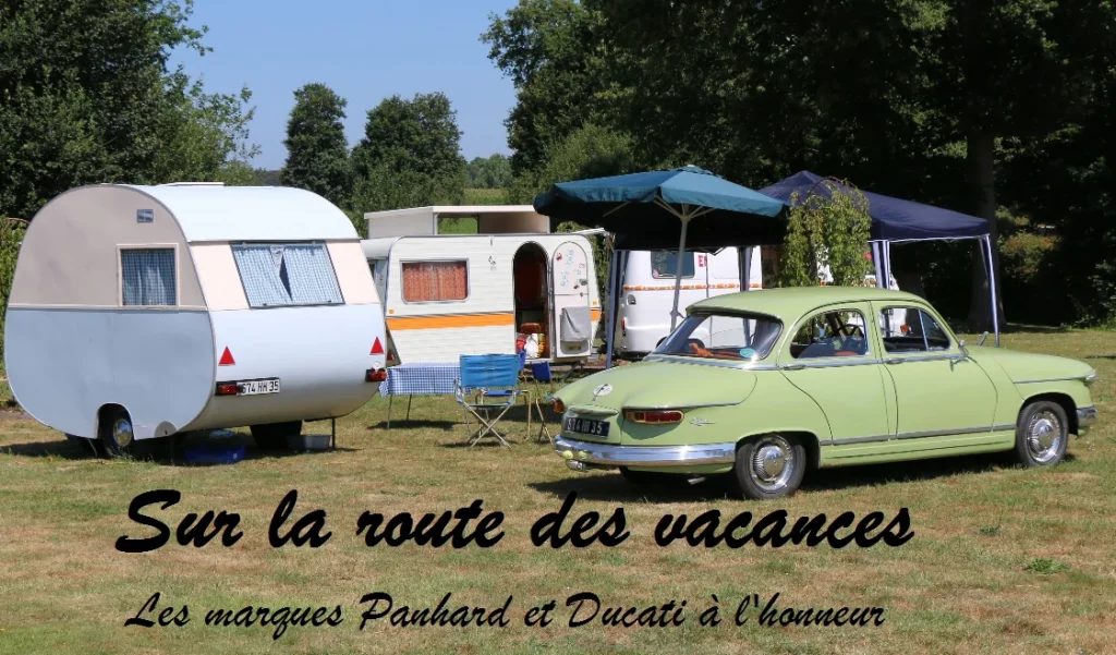 collectionneurs de véhicules anciens caravane vintage et moto